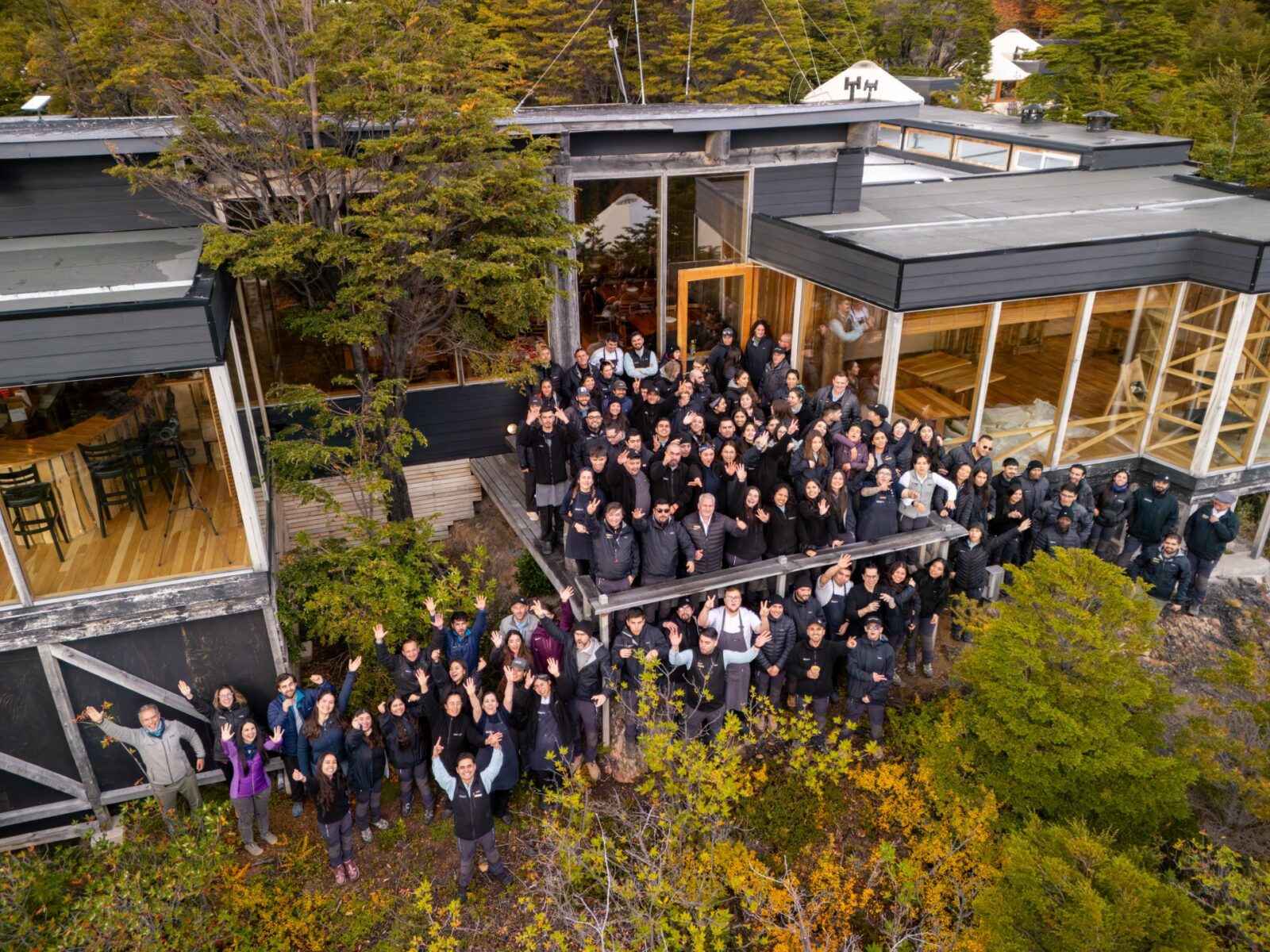 staff drone restaurant